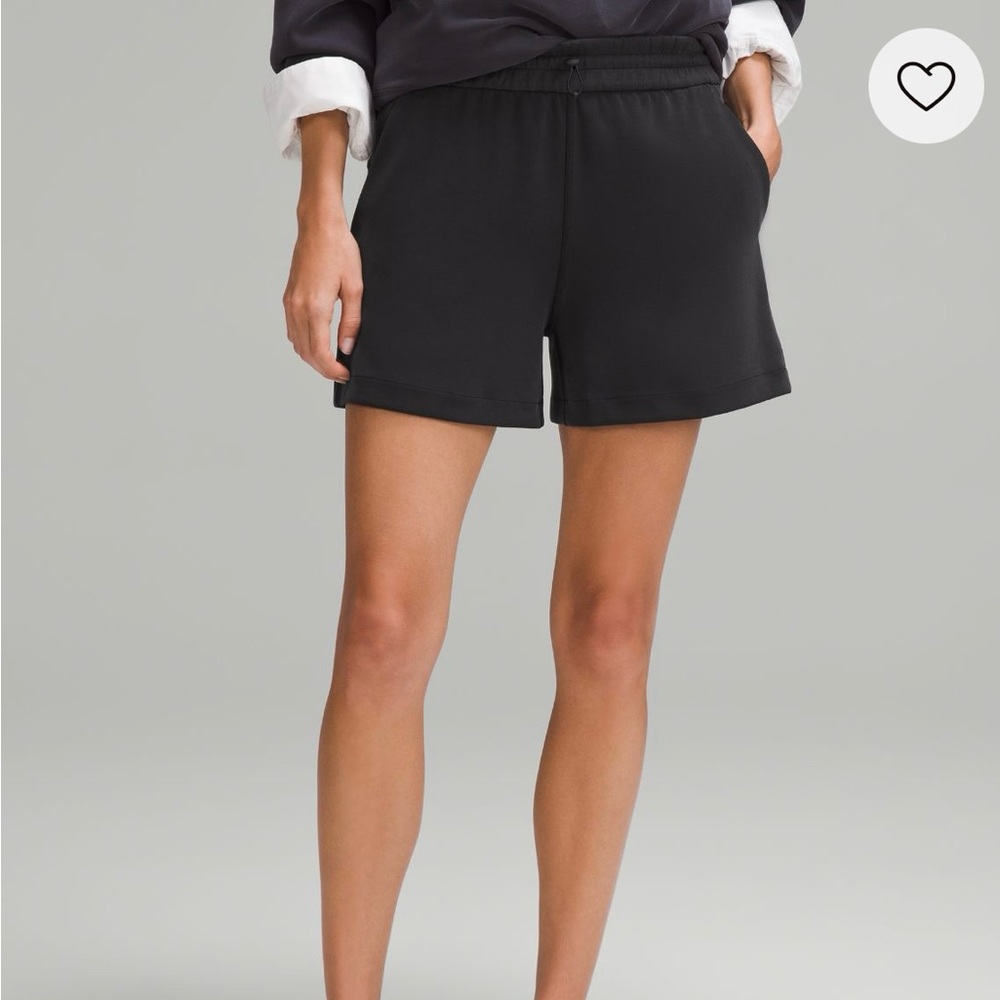 Lululemon Athletica Black Sweatshirt and Shorts Set Size 8 - Picture 6 of 7